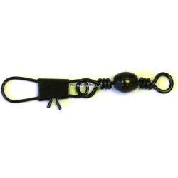 Barrel Swivel Sz14 w/Interlock Snap Black 7Pk Eagle Claw 01032-014