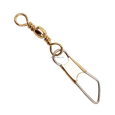 Barrel Swivel Sz7 w/Safety Snap Brass 6Pk Eagle Claw 01041-007
