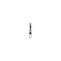 Barrel Swivel w/ Safety Snap, Black, Size 10, 16 Eagle Claw Q01042-010