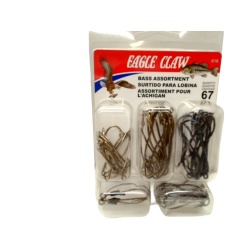 Bass Hook Assortment 67pc. Eagle Claw