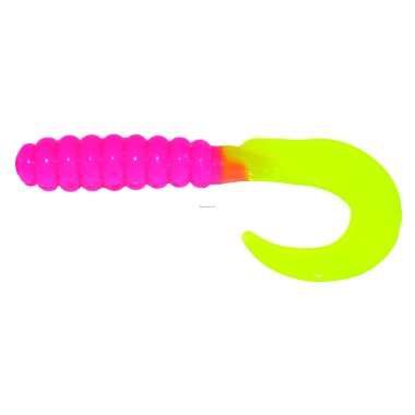 Curl Tail Grub Bublegum/Chart Tail 3 10 per pack
