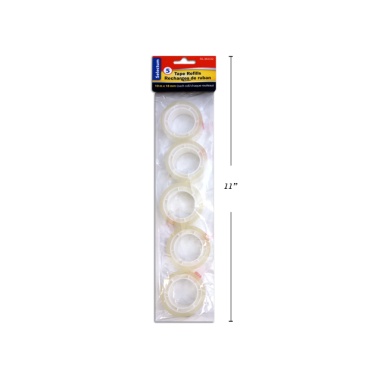 5 REFILL TAPES FOR DISPENSER 18MMX10M E EA.ROLL