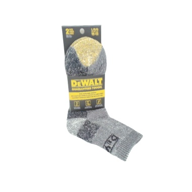 Men's Wool Blend Work Socks Black Size 10-13 Dewalt