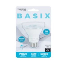 LED Bulb PAR20 7W 5000K Luminus Basix