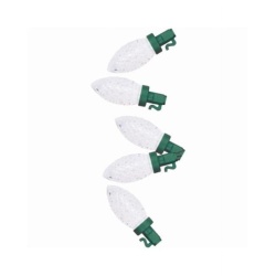 Christmas Lights 50 LED C-9 Pure White Holiday Wonderland (Or 2/$29.99)