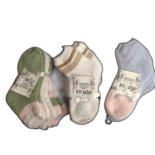 Ladies Cozy Socks 3pk. Assorted Colours Bright Star - Sold Seperate