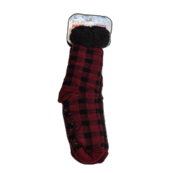 Polar Heat Home Socks Red Black Large