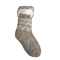 Polar Heat Women's Home Socks Light Brown Size 4-10