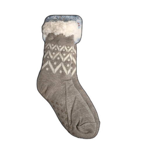 Polar Heat Women's Home Socks Light Brown Size 4-10