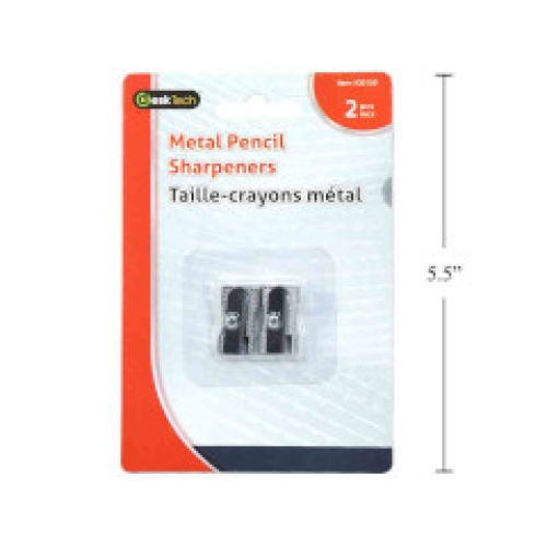 Metal pencil sharpener 2 pc