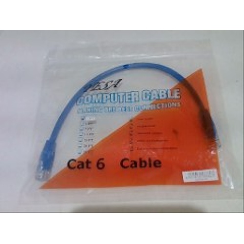 Cat6 network ethernet cable 1 foot blue
