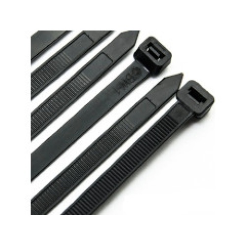 Nylon cable tie 6 inch 40 lb black 100 pack