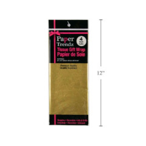 Tissue paper gold 10 sheets 20x26 50.8x66cm