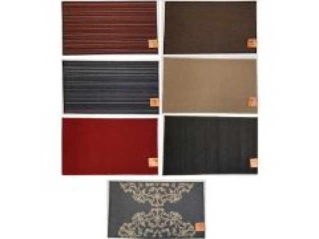 Mat rubber backed utility 17x27 inch assorted prints