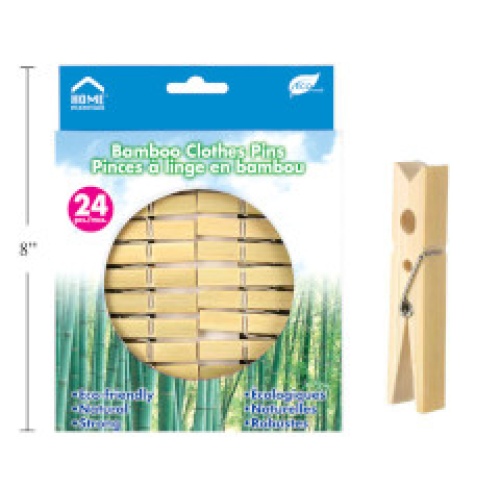 Clothespins - bamboo pack of 24