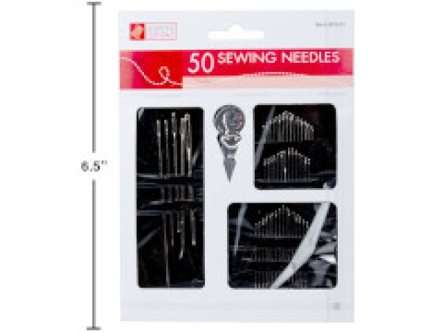 SEWING E. 50PC Assorted SIZES SEWING  NEEDLE SET W/TH