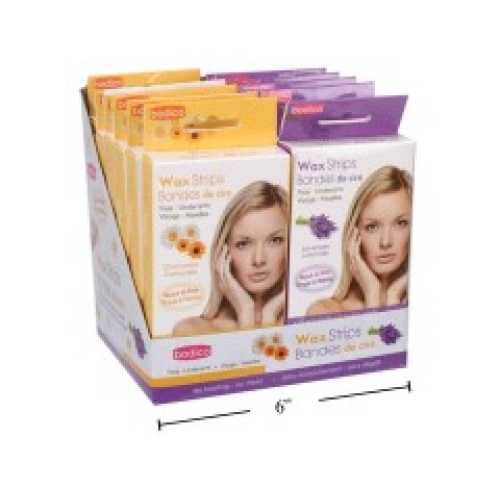 Wax strips for face/underam 20 strips lavendar scent