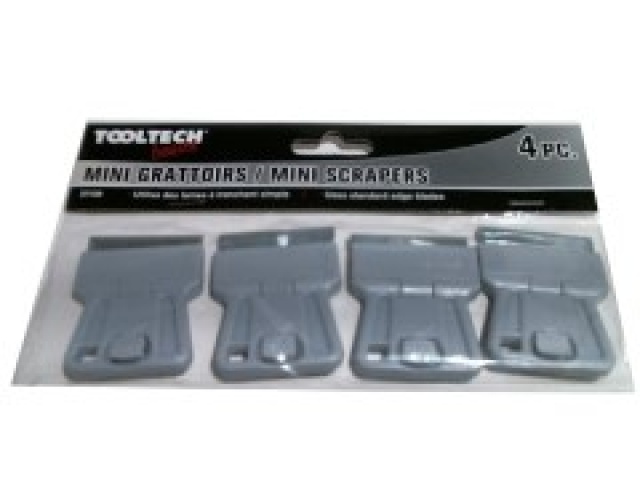 Scrapers 4 pc mini uses standard edge blades