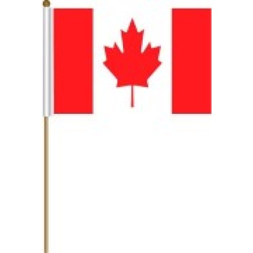 Flag Canadian On Stick 12 X18