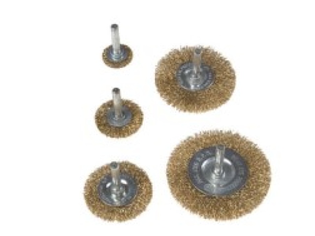 5 Pc Steel Wire Wheel Brush Set