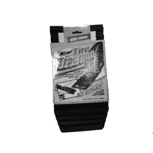 Tire traction mat 13.5x6 inch can also be used as an ice scraper