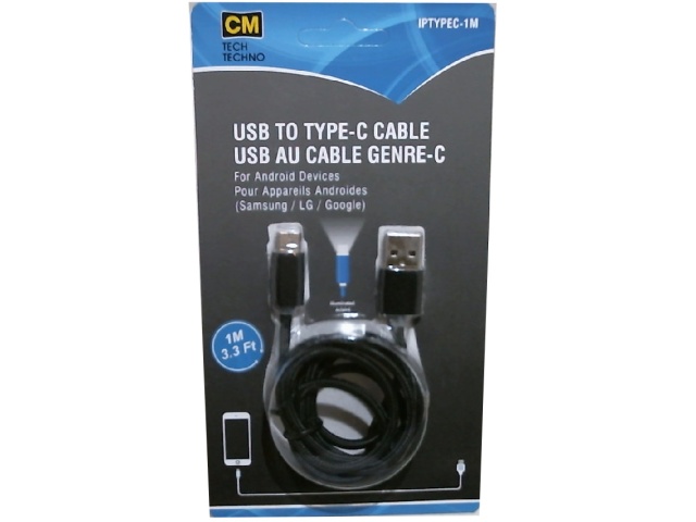 Cable type-c to usb 1m 3.3 feet for android devices
