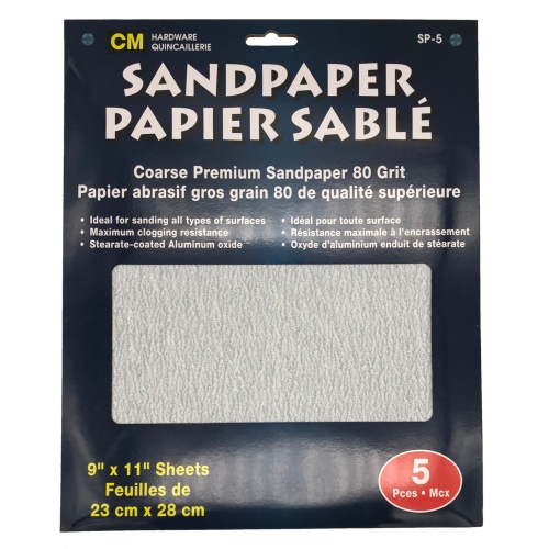 Sandpaper 80 grit premium