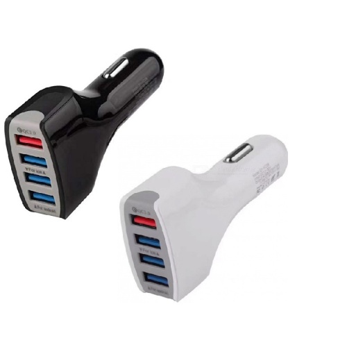 4.8A Premium Car Charger - 4 USB Slots with Smart Chip Technology