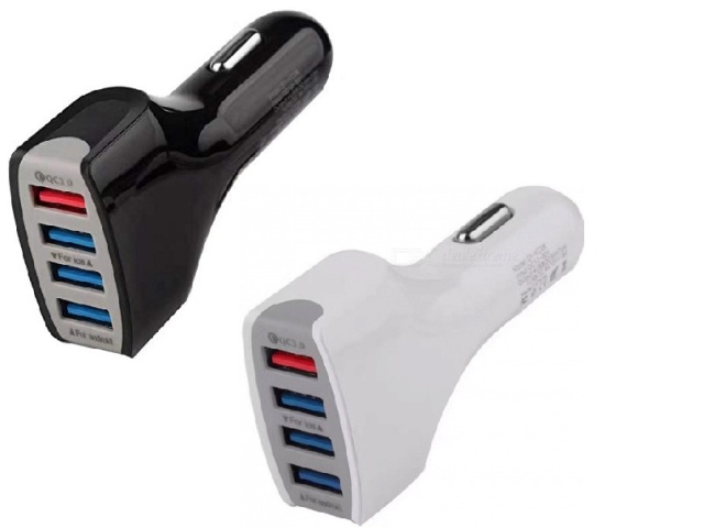 4.8A Premium Car Charger - 4 USB Slots with Smart Chip Technology