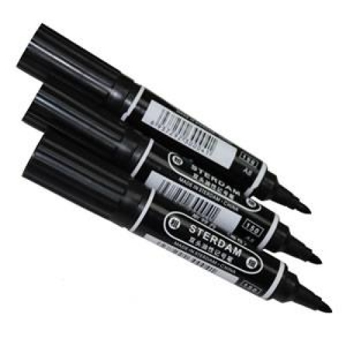 Marker permanent twin-tip large 10 pack