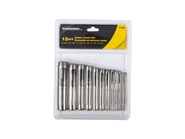 12 Pc Hollow Punch Set