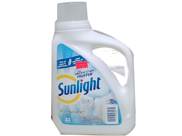 Sunlight Laundry Detergent Free and Clear 1.47L.