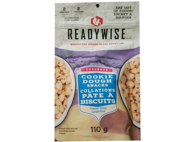 Readywise meal dessert cookie dough 110g makes 2 servings