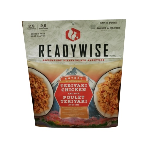 Wise company camping food - Teriyaki chicken and rice 170g makes 2.5 servings