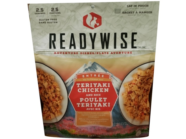Wise company camping food - Teriyaki chicken and rice 170g makes 2.5 servings