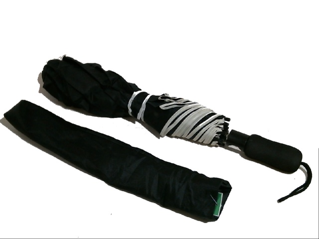 Umbrella black 2 fold long handle