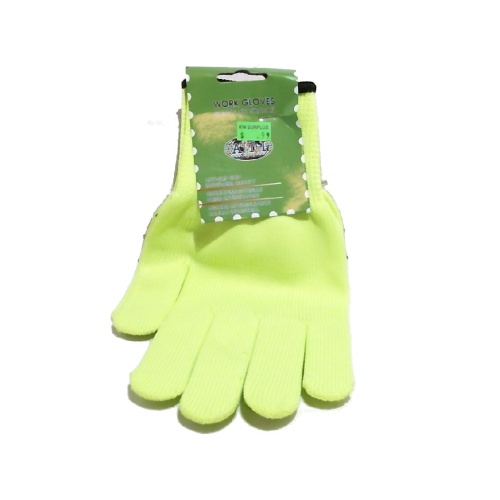 Yellow Neon Anti-Slip Grip Work Gloves
