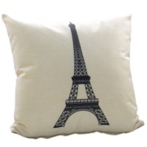 Cushion outdoor water resistant 18x18 inch - eiffel tower