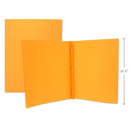 3 PRONG REPORT COVERS LETTER SIZE, ORANGE