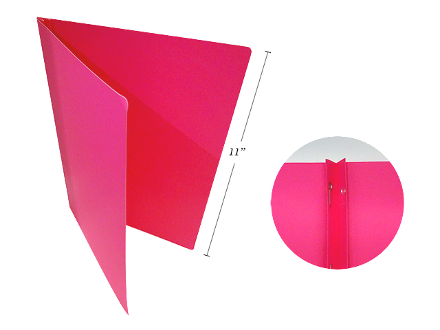 3 PRONG REPORT COVERS LETTER SIZE, PINK