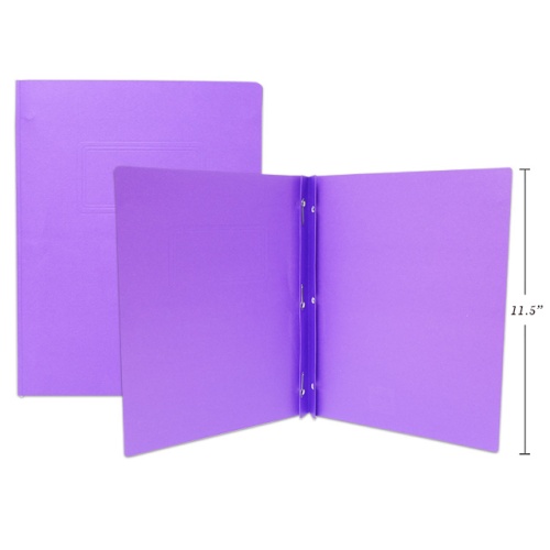 3 PRONG REPORT COVERS LETTER SIZE, PURPLE