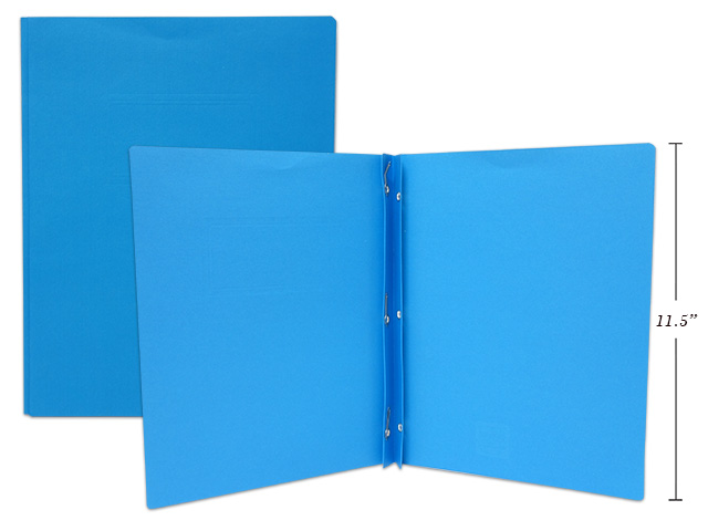 3 PRONG REPORT COVER LETTER SIZE, LIGHT BLUE