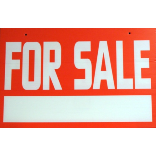 For sale sign coroplast 15x23 inch