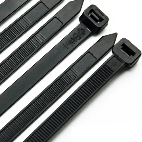 Nylon cable tie 4 inch 18 lb black 100 pack