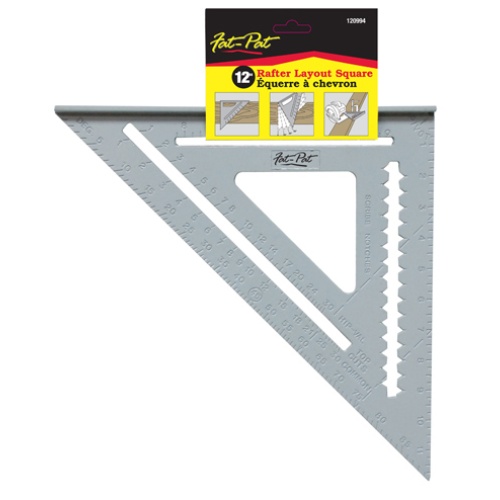 Square 12 inch rafter angle