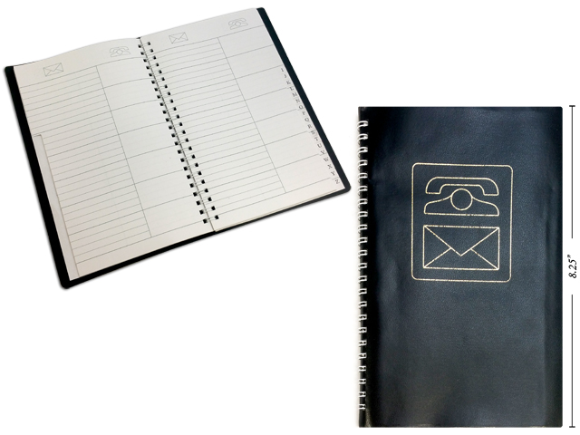 ADDRESS BOOK 5.5X8.5/48 SHEETS BLACK COVER\