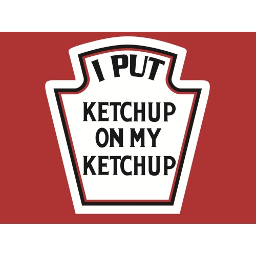 T-Shirt with print - Ketchup - L