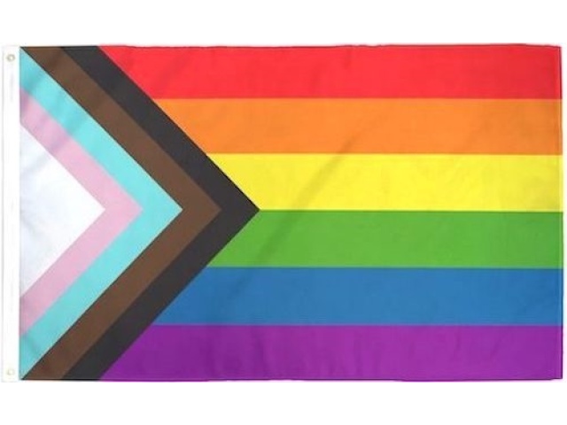 3x5 foot Progress pride/Rainbow LGBTQ Flag