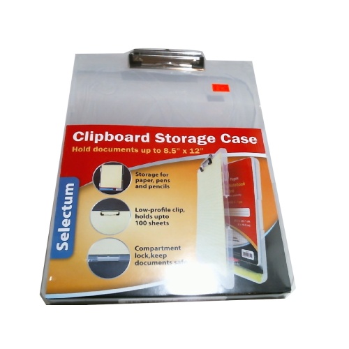 Clipboard Storage Case 9x12 Translucent