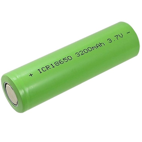 18650 rechargeable lithium battery 3200 mAh, 3.7V